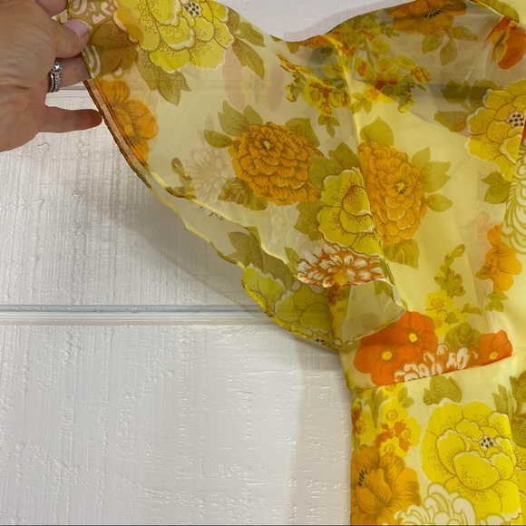 60/70’s Butterfly sleeve maxi dress - Picture 5 of 13